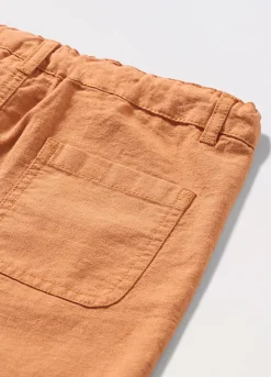 Blukids Shorts misto lino neonato- Pantaloni