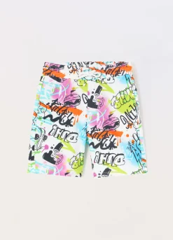 Blukids Shorts multicolor in puro cotone bambino-Bambino Pantaloni