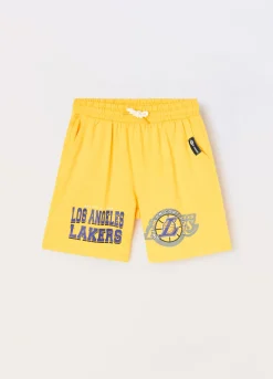 Blukids Shorts NBA in french terry di puro cotone ragazzo- Pantaloni
