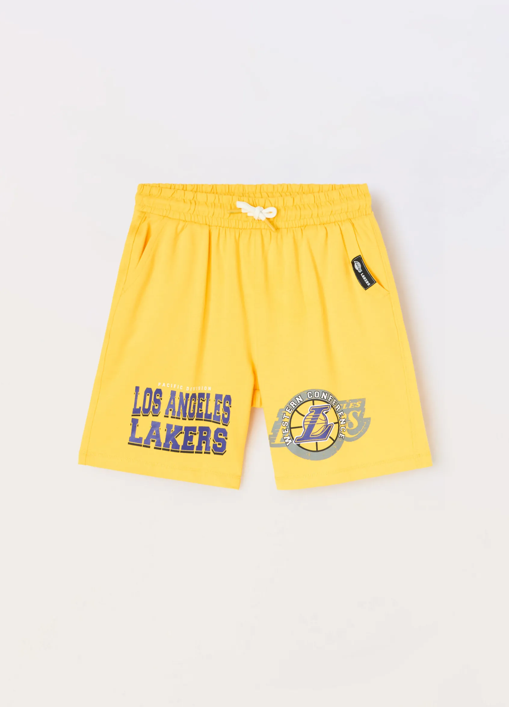 Blukids Shorts NBA in french terry di puro cotone ragazzo- Pantaloni