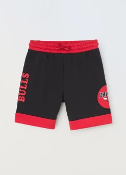 Blukids Shorts NBA in puro cotone ragazzo- Pantaloni