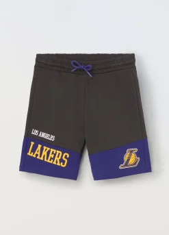 Blukids Shorts NBA in puro cotone ragazzo- Pantaloni