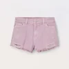 Blukids Shorts ripped in denim di puro cotone ragazza- Jeans