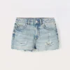 Blukids Shorts ripped in denim di puro cotone ragazza- Pantaloni