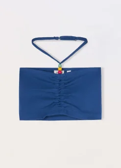 Blukids Top a fascia in costina di cotone stretch ragazza- T-shirt