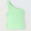 Blukids Top in costina di cotone stretch bambina- T-shirt