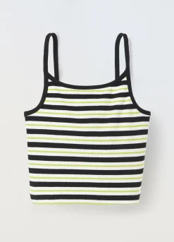 Blukids Top in costina di cotone stretch ragazza- T-shirt