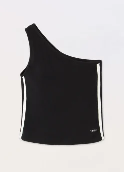 Blukids Top in costina di cotone stretch ragazza- T-shirt