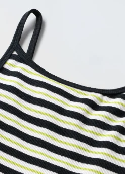 Blukids Top in costina di cotone stretch ragazza- T-shirt