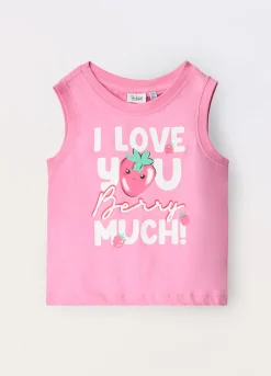 Blukids Top in jersey di puro cotone bambina- T-shirt
