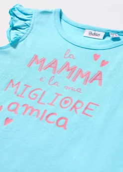 Blukids Top in jersey di puro cotone neonata- T-shirt