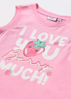 Blukids Top in jersey di puro cotone bambina- T-shirt
