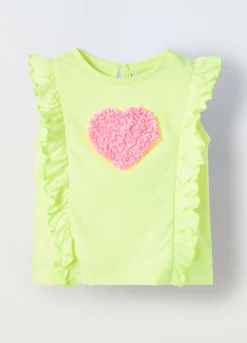 Blukids Top in misto cotone con applicazioni neonata- T-shirt