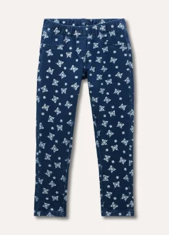 Blukids Treggings denim stampati bambina- Jeans