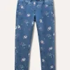 Blukids Treggings denim stampati bambina- Jeans