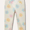 Blukids Treggings in cotone stretch con stampe neonata- Pantaloni