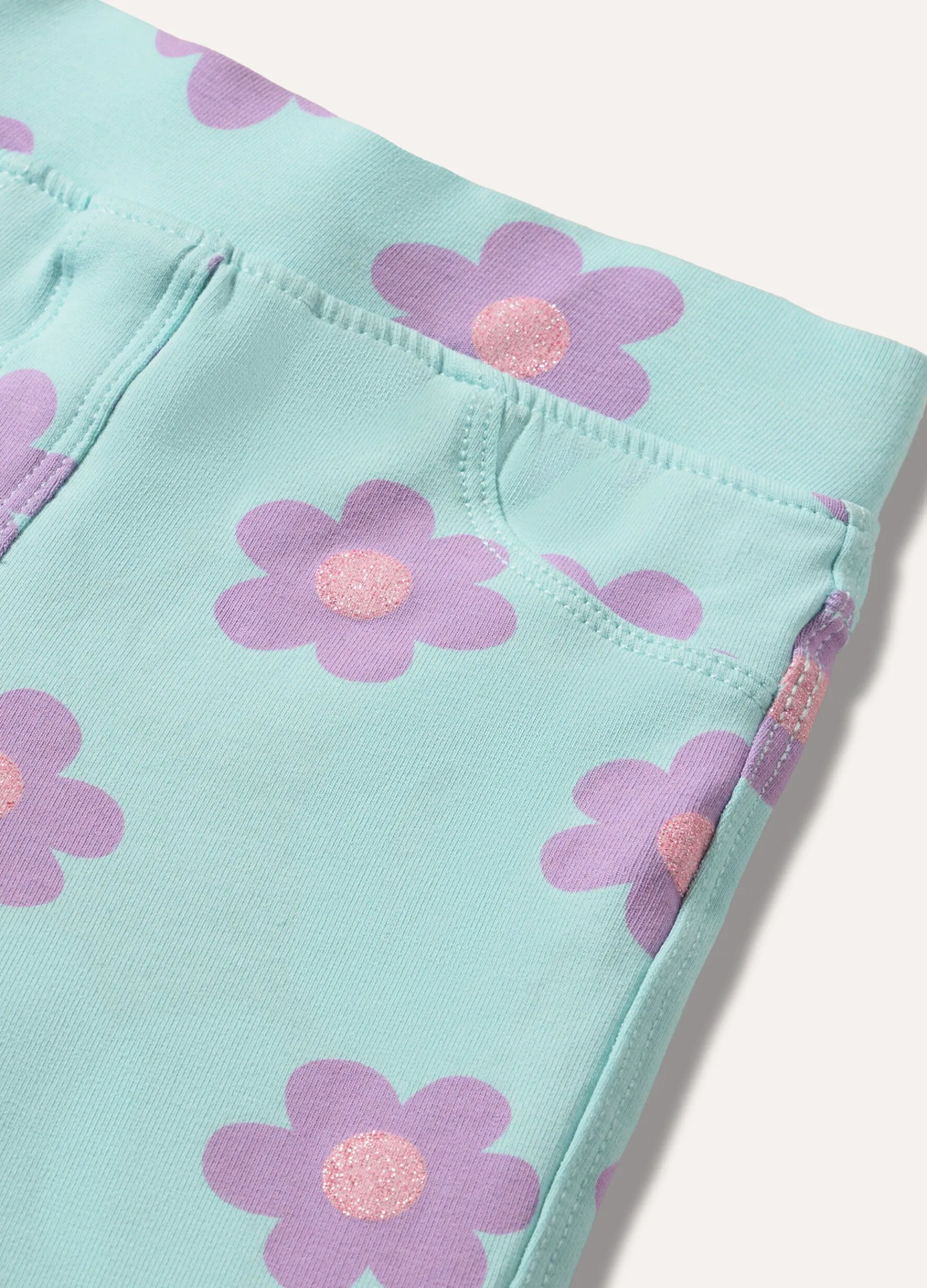 Blukids Treggings in cotone stretch con stampe neonata- Pantaloni