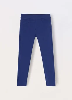Blukids Treggings in french terry di cotone stretch bambina- Pantaloni