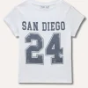 Blukids T-shirt a girocollo in puro cotone ragazza- T-shirt