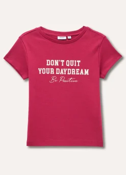 Blukids T-shirt a girocollo in puro cotone ragazza- T-shirt