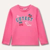 Blukids T-shirt a manica lunga in puro cotone bambina- T-shirt