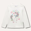 Blukids T-shirt a manica lunga in puro cotone bambina- T-shirt