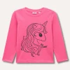 Blukids T-shirt a manica lunga in puro cotone bambina- T-shirt
