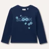 Blukids T-shirt a manica lunga in puro cotone bambina- T-shirt
