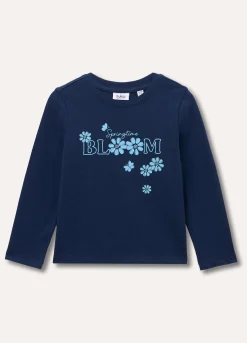 Blukids T-shirt a manica lunga in puro cotone bambina- T-shirt