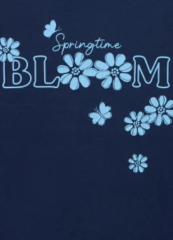 Blukids T-shirt a manica lunga in puro cotone bambina- T-shirt