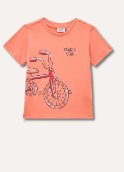 Blukids T-shirt a maniche corte in puro cotone neonato- T-shirt