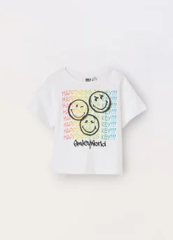 Blukids T-shirt a maniche corte in puro cotone ragazza- T-shirt