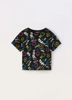 Blukids T-shirt a maniche corte in puro cotone ragazza- T-shirt