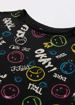 Blukids T-shirt a maniche corte in puro cotone ragazza- T-shirt