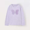 Blukids T-shirt a maniche lunghe con farfalla bambina- T-shirt