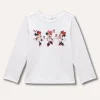 Blukids T-shirt a maniche lunghe in cotone stretch neonata- T-shirt