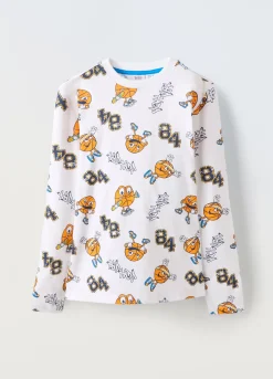 Blukids T-shirt a maniche lunghe in puro cotone bambino-Bambino T-shirt