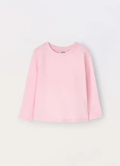 Blukids T-shirt a maniche lunghe in puro cotone neonata- T-shirt