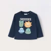 Blukids T-shirt a maniche lunghe in puro cotone neonato- T-shirt