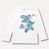 Blukids T-shirt a maniche lunghe in puro cotone neonato- T-shirt