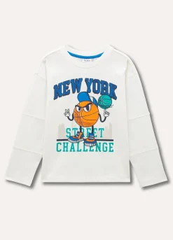 Blukids T-shirt a maniche lunghe ragazzo- T-shirt