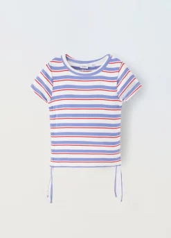 Blukids T-shirt a righe tinto filo ragazza- T-shirt