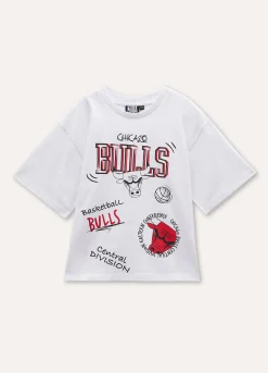 Blukids T-shirt Chicago Bulls in puro cotone ragazzo- T-shirt