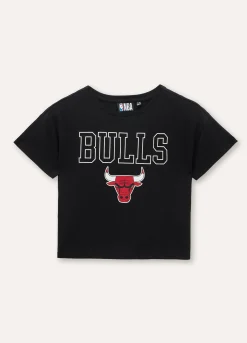 Blukids T-shirt Chicago Bulls in puro cotone ragazza- T-shirt