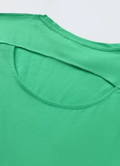 Blukids T-shirt cropped in puro cotone ragazza- T-shirt