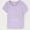 Blukids T-shirt in costina di cotone stretch bambina- T-shirt