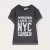 Blukids T-shirt in costina di cotone stretch ragazza- T-shirt