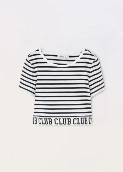Blukids T-shirt in costina di cotone stretch ragazza- T-shirt