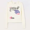 Blukids T-shirt in costina di cotone stretch ragazza- T-shirt