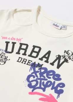 Blukids T-shirt in costina di cotone stretch ragazza- T-shirt
